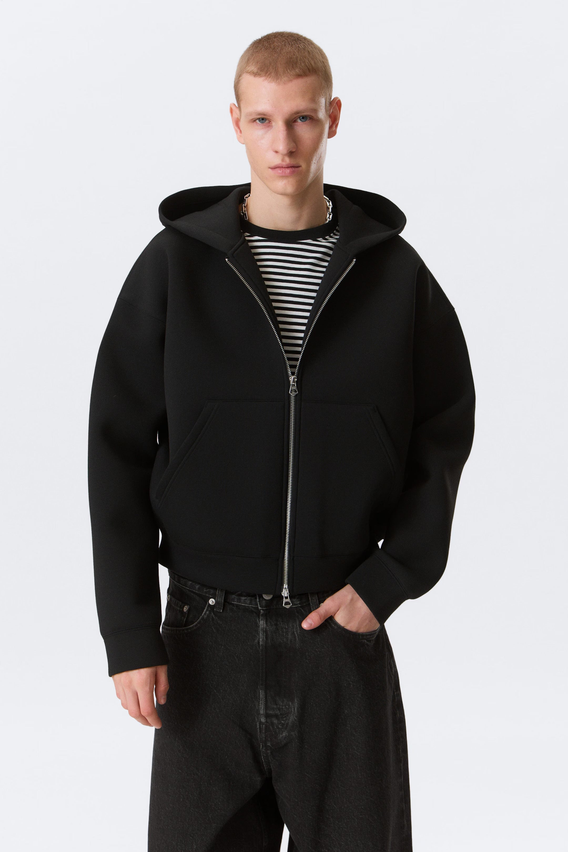 Weekday Simon zip through hoodie