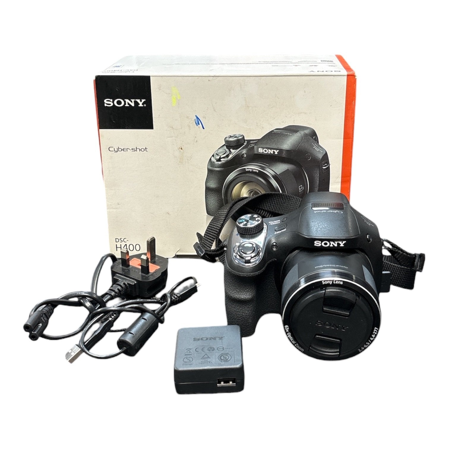 Sony Cyber-shot DSC-H400 63X Optical Zoom 4.4-277mm Camera Used/Boxed