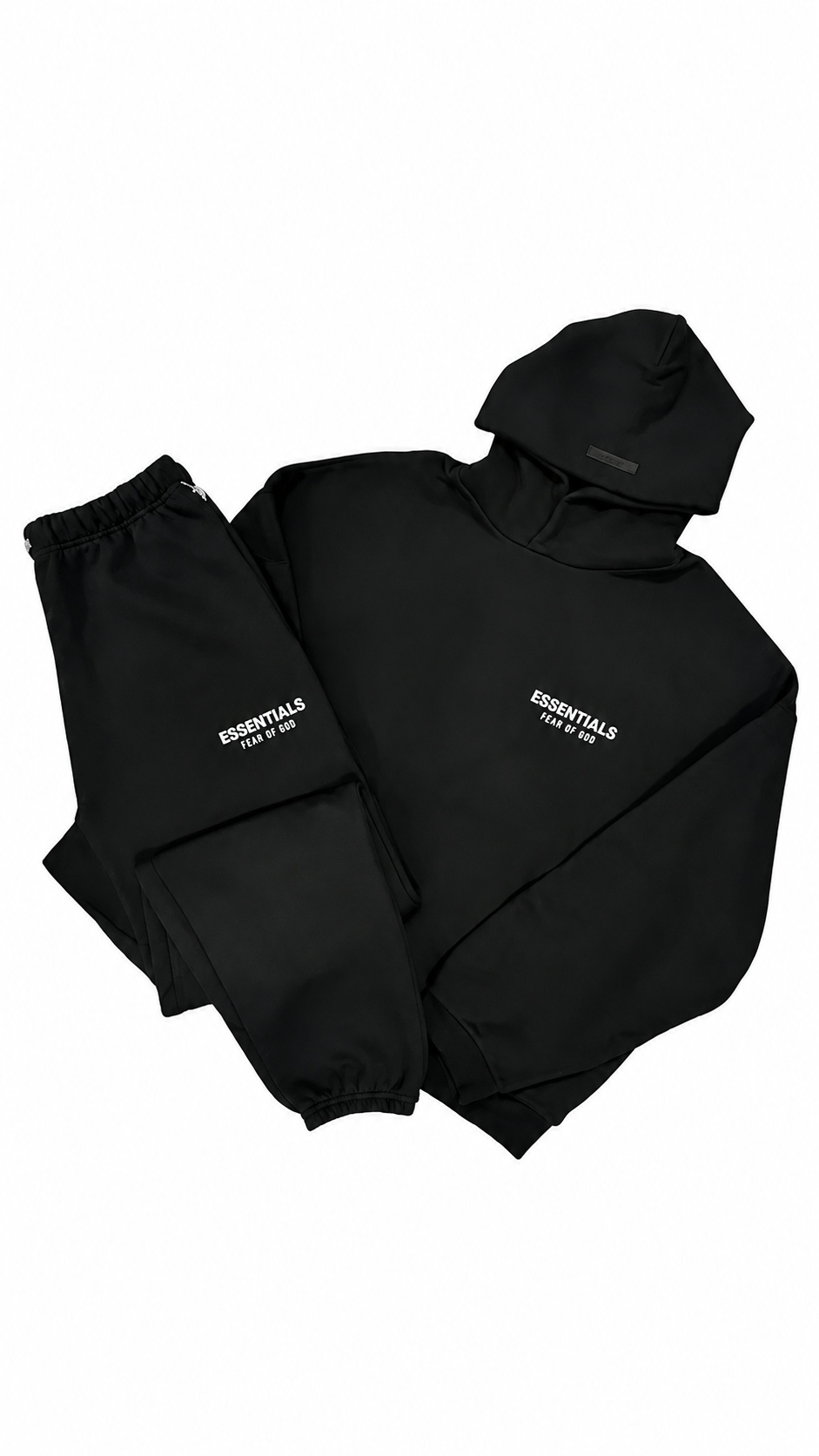 FEAR OF GOD ESSENTIALS BLACK TRACKSUIT (FW24)