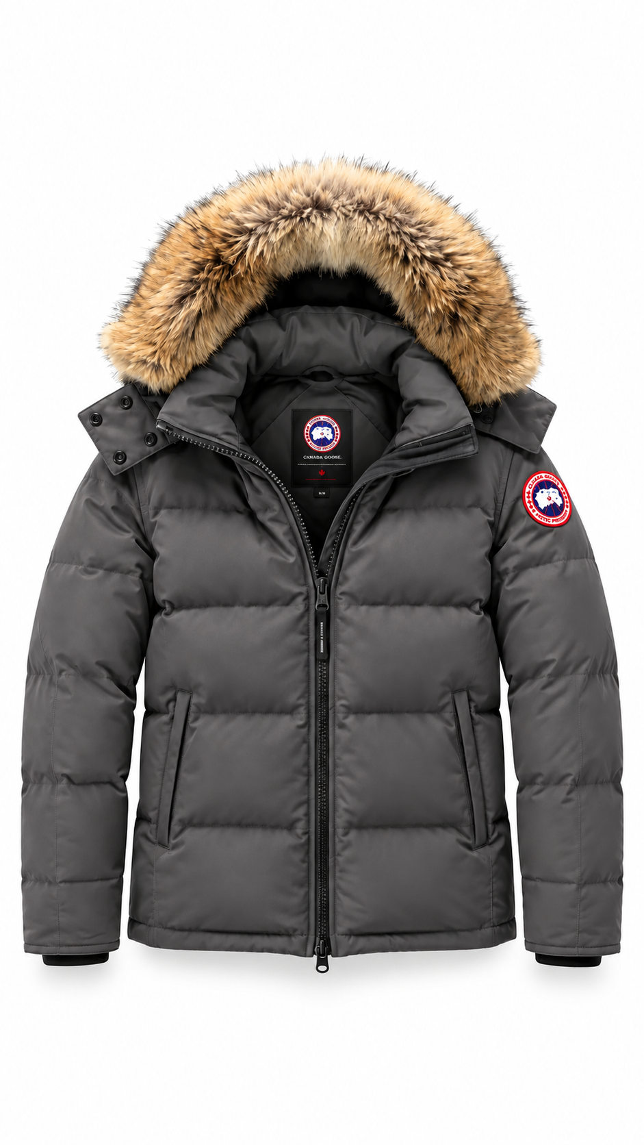 Canada Goose womens chelsea grey winter parka coat - Authenticity Guaranteed