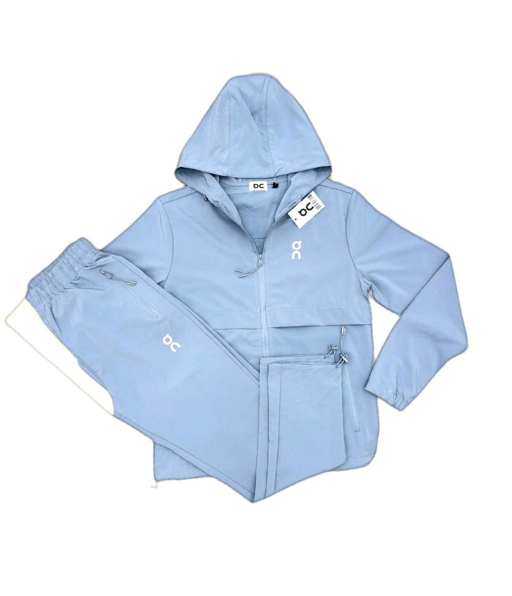 On Cloud Running Tracksuit - Black /Charcoal /Grey / Blue Jacket & Pants - New