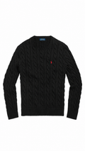 Ralph Lauren Cable Knit Jumper Black