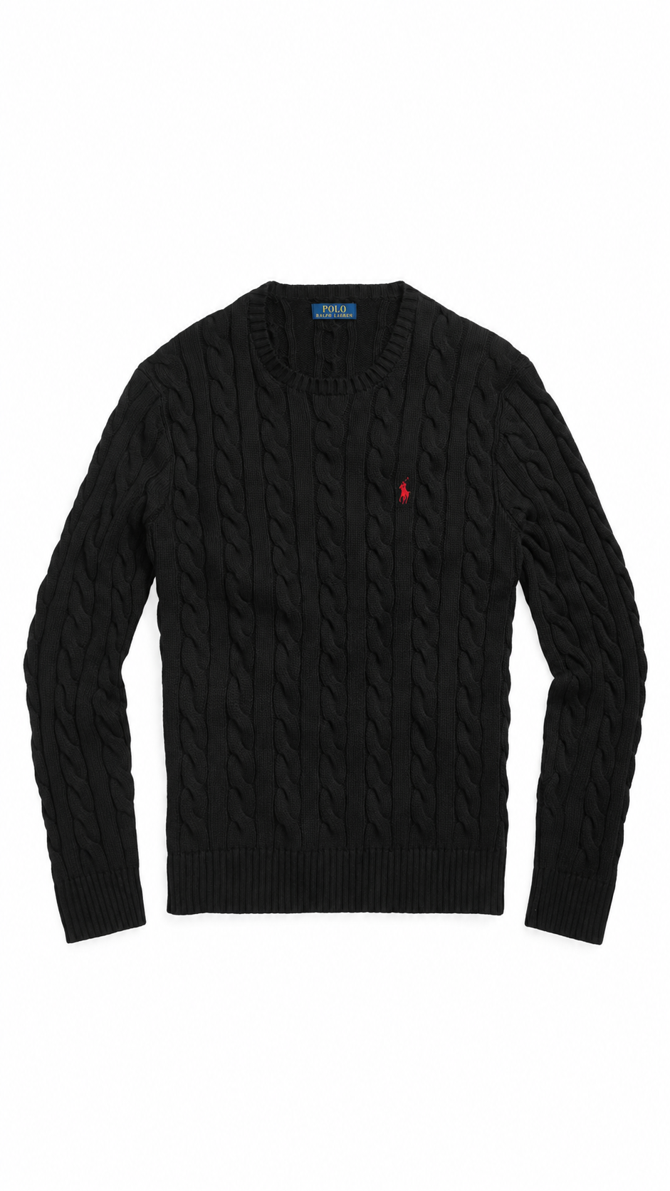 Ralph Lauren Cable Knit Jumper Black