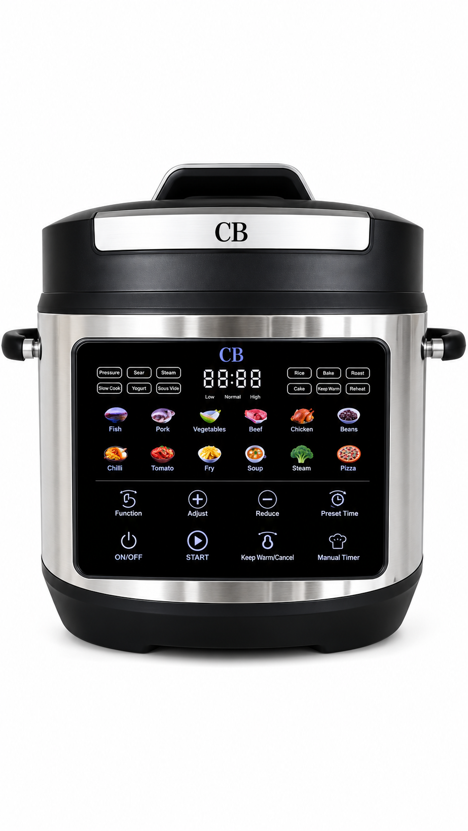 CB 2026 SMART WIFI Electric PRESSURE COOKER 6L Touch Screen  with 24 Functions