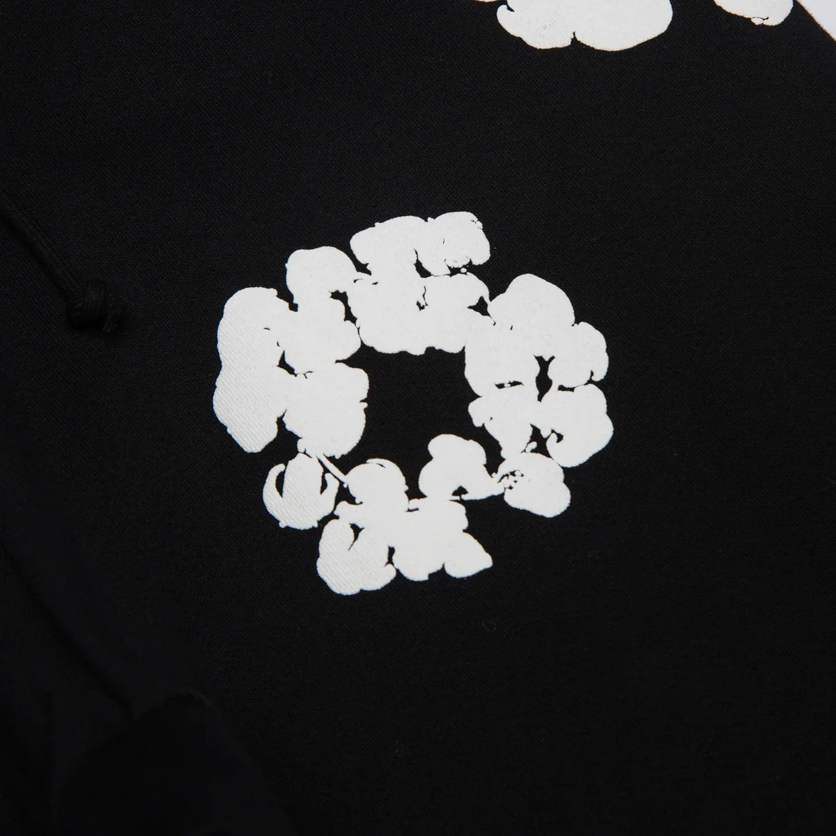 Denim Tears The Cotton Wreath Black Sweatpants