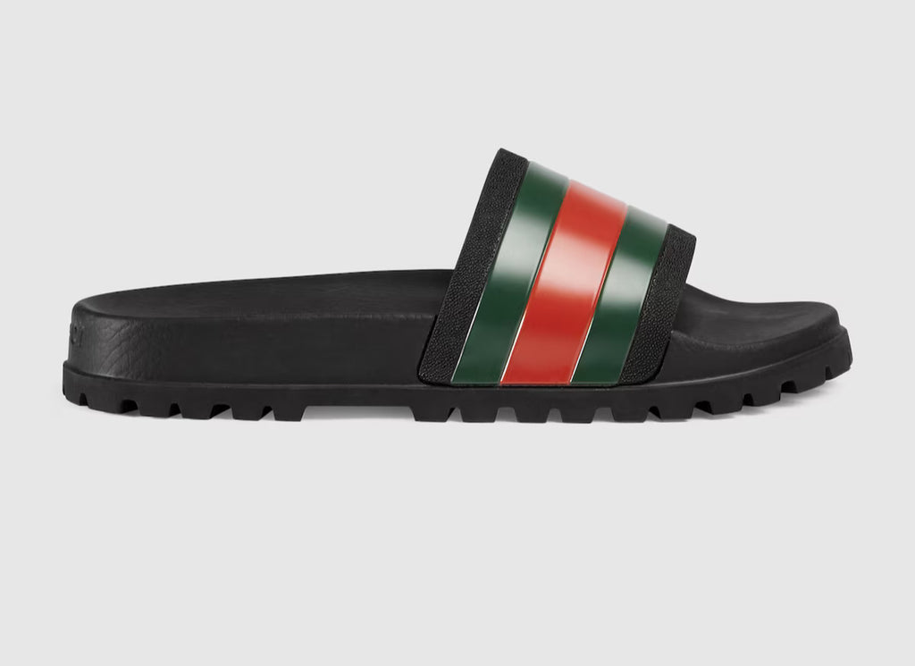 GUCCI Men's slide sandal with Web
