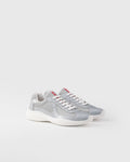 Patent leather and technical fabric Prada America's Cup sneakers