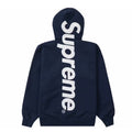 Supreme Satin Appliqué Hoodie - Navy 🆕