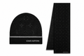 Louis Vuitton Beanie Monogram Eclipse LV Hat & Scarf Set