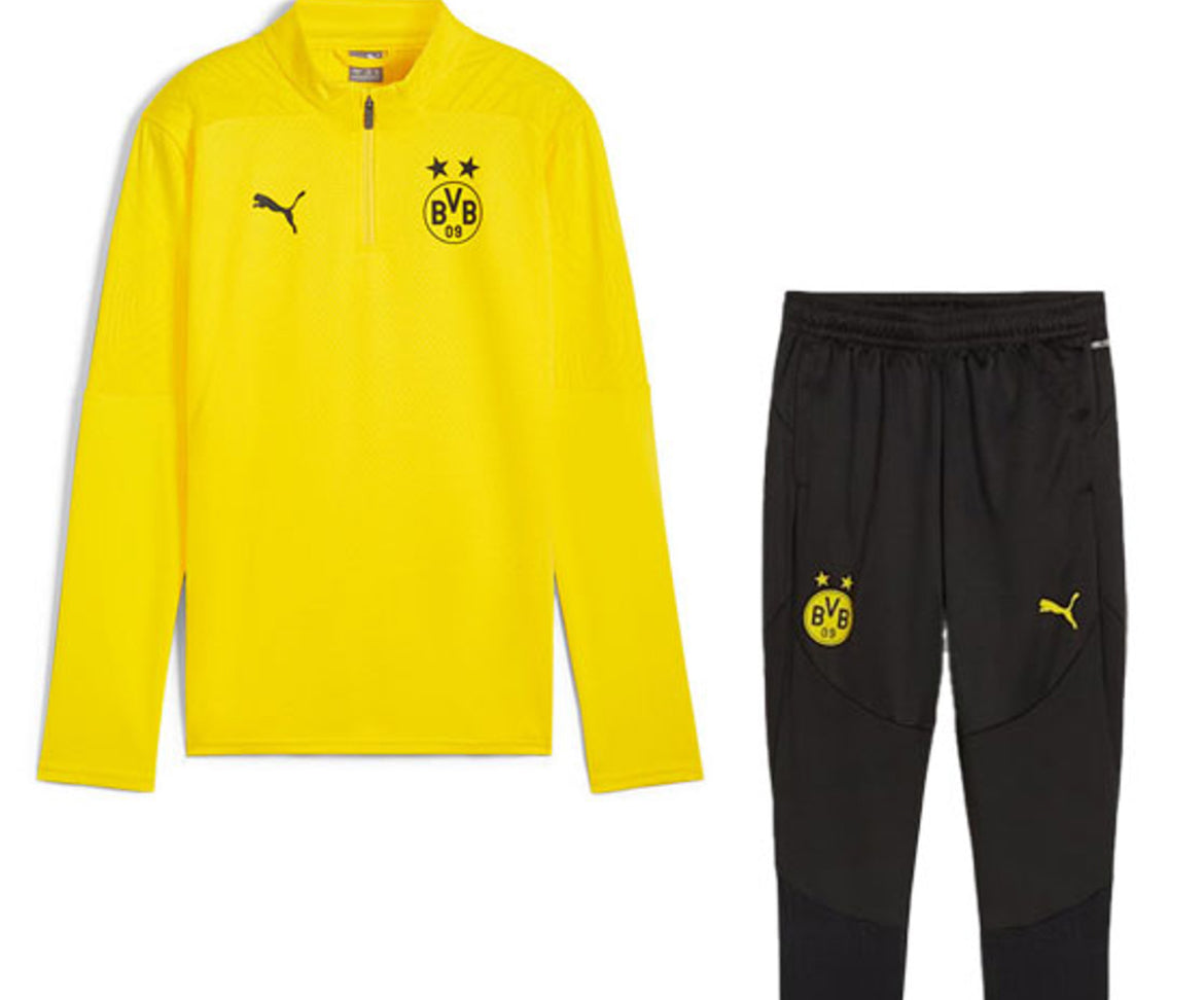Borrussia dortmund Puma Tracksuit - Yellow football Dri Fit -
