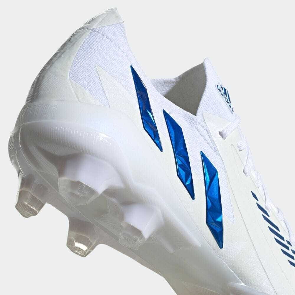 Adidas Unisex Predator Edge.1 Low HG Football Boots / White Blue - New 🏴
