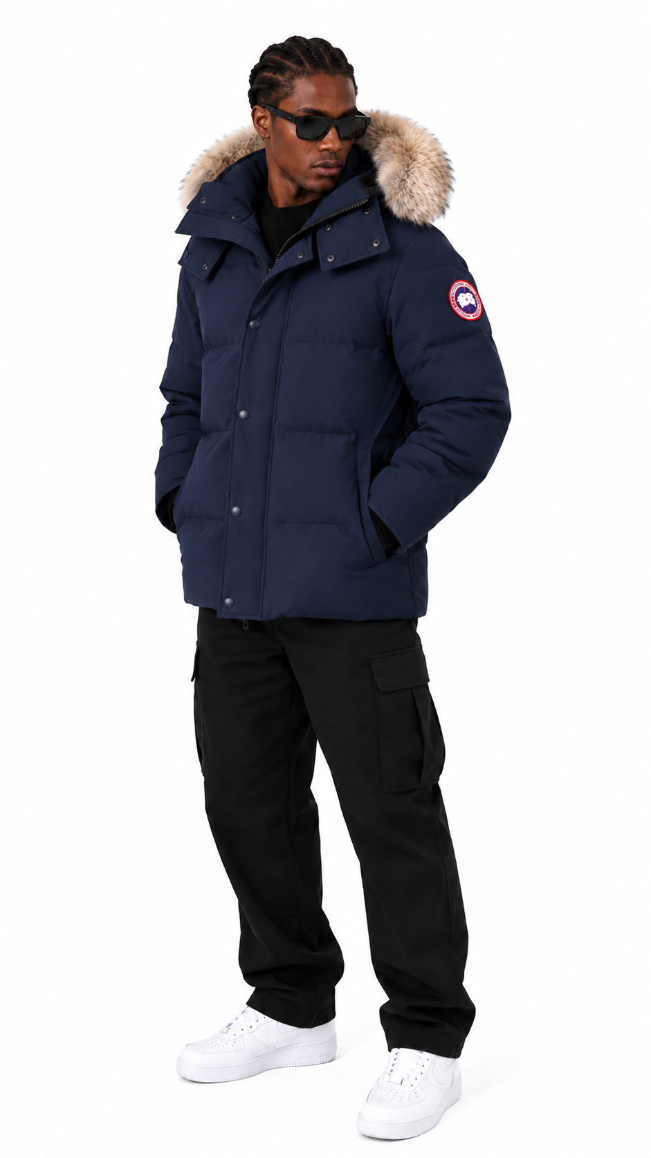 Canada Goose Navy Wyndham Parka - Small