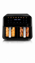 OYAJIA Dual Zone Digital Air Fryer 9L | 2 Drawers, Air Fry, Max Crisp, Roast, Bake, Reheat, Dehydrate.