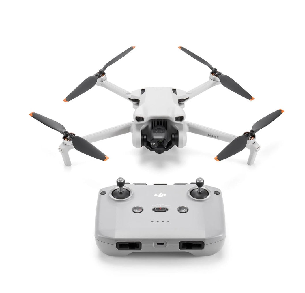 DJI Mini 3 (DJI RC-N1) 4K HDR, 38kph Wind Resistance, 38 min Flight Time