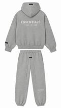 Fear Of God Essentials ‘Concrete Heather’ Metalic Zip-Up Tracksuit (FW25)