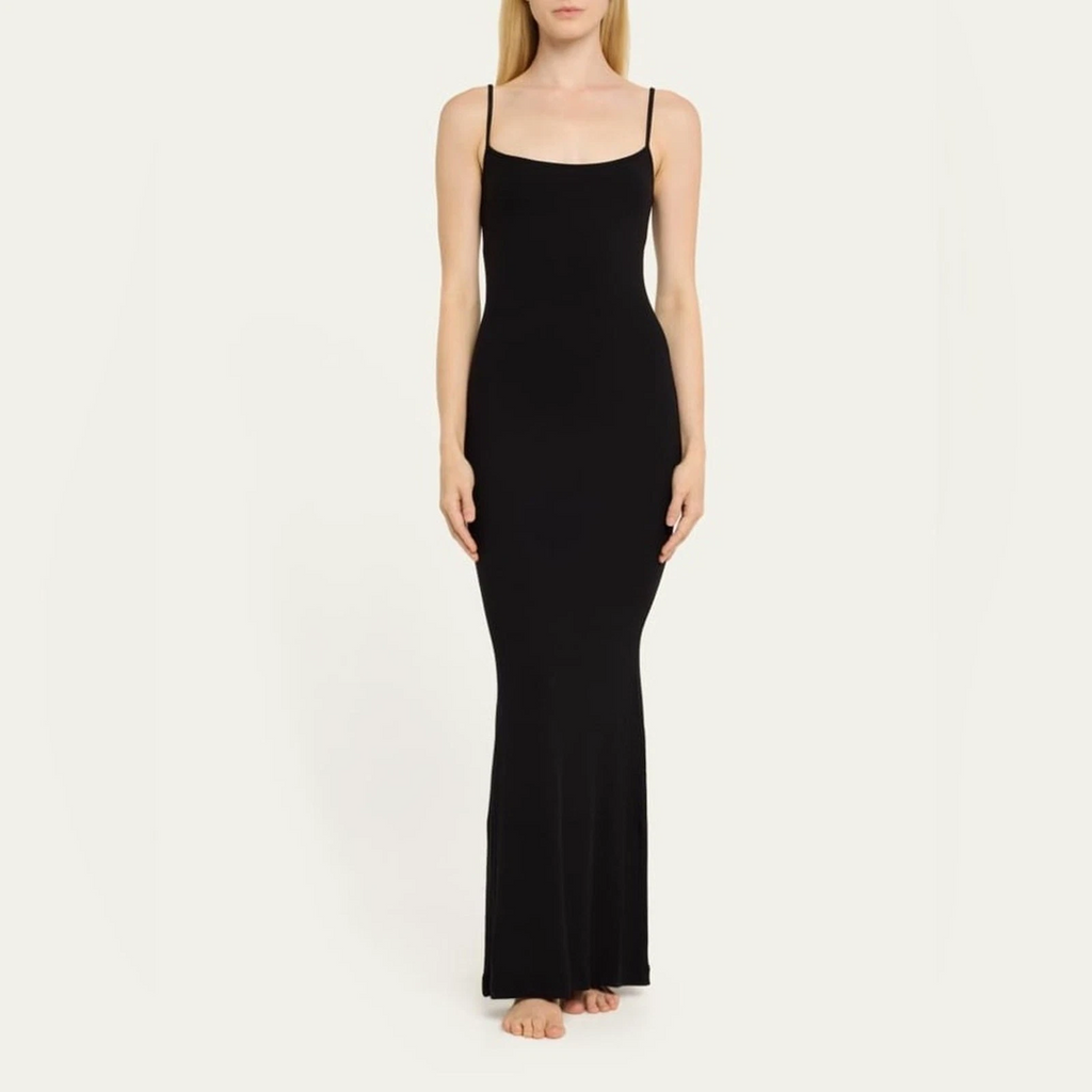 SKIMS Soft Lounge Long Slip Dress Onyx / Black Brand New 🏴