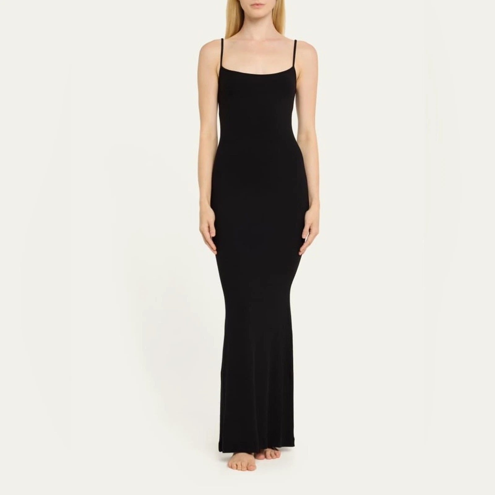SKIMS Soft Lounge Long Slip Dress Onyx / Black Brand New 🏴