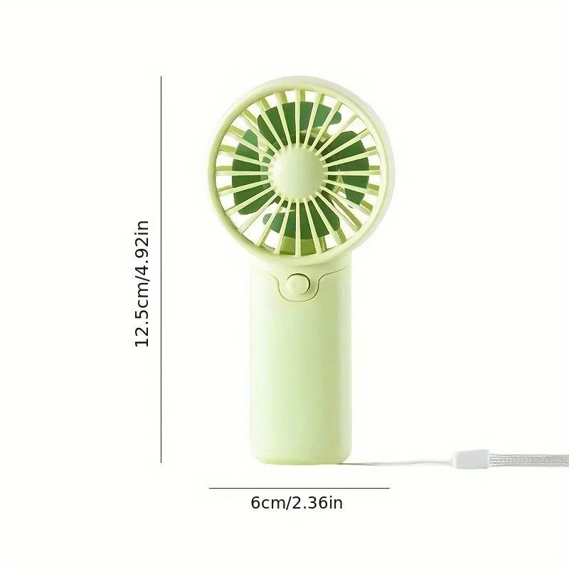 Mini Handheld Fan Portable Fold Desk Cooler Cooling USB Rechargeable 4000MAH - New 🏴
