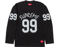 SUPREME 99 LONG SLEEVE FOOTBALL TOP BLACK
