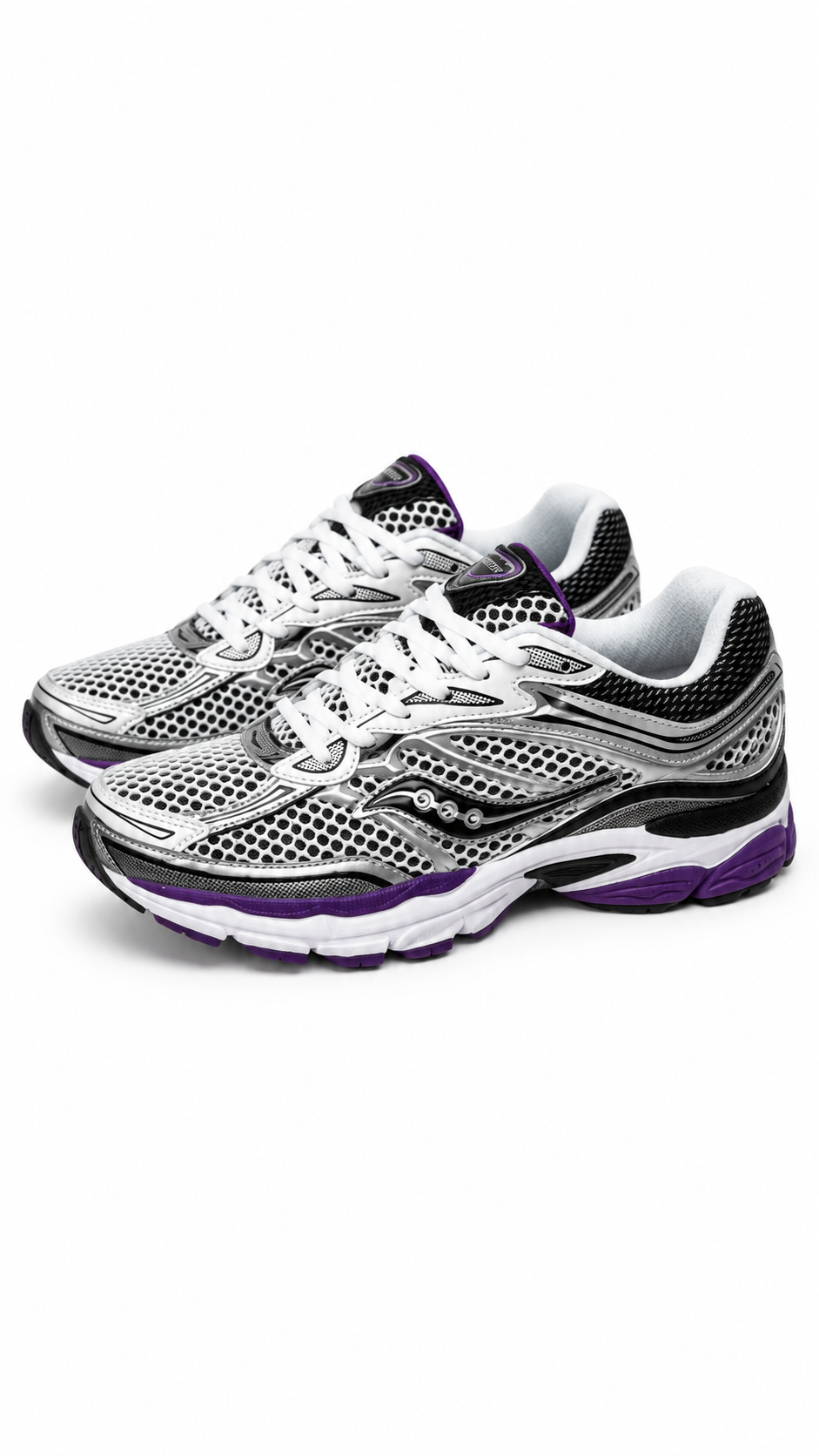 Saucony ProGrid Omni 9 White Black Silver Purple