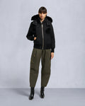 Moose knuckles ORIGINAL DEBBIE SHEARLING TRIM BOMBER JACKET