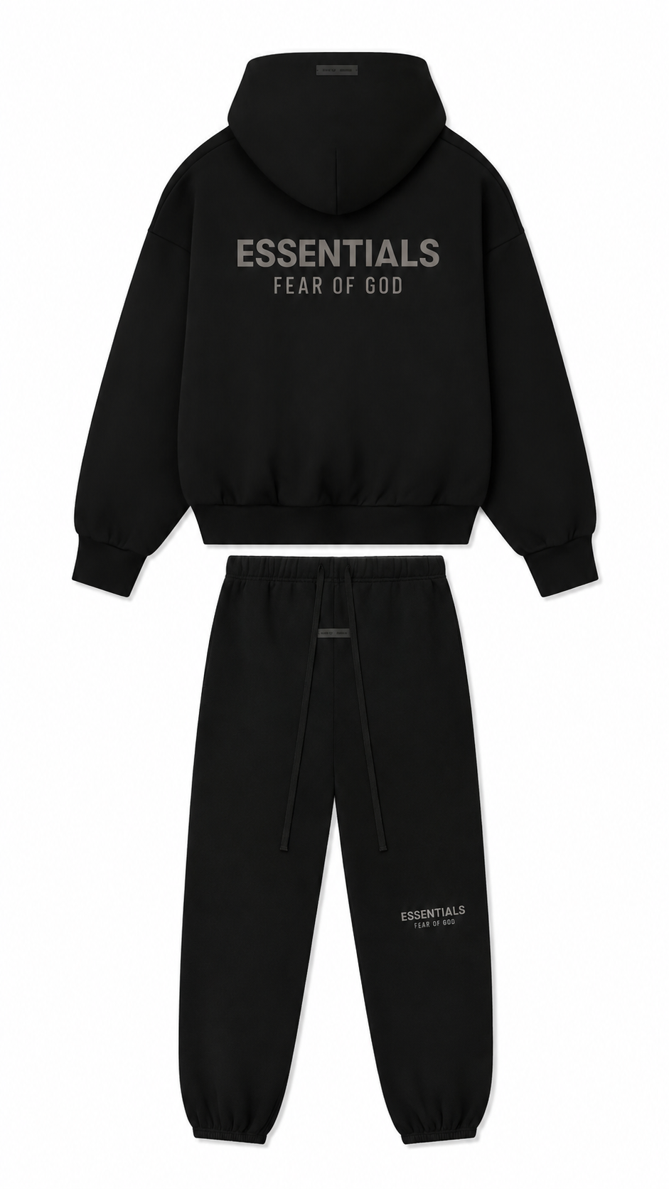 Fear Of God Essentials ‘Jet Black’ Metallic Tracksuit (SP25)