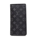 Louis Vuitton Black Monogram Eclipse Brazza Wallet