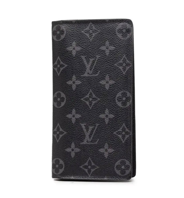 Louis Vuitton Black Monogram Eclipse Brazza Wallet
