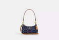Coach Denim/Natural Teri Shoulder Bag Signature Denim - New 🏴