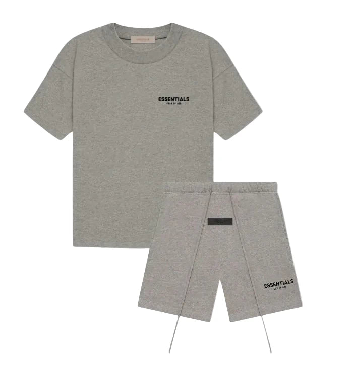 *SALE* ESSENTIALS SS22 `DARK OAT’ SHORT SET