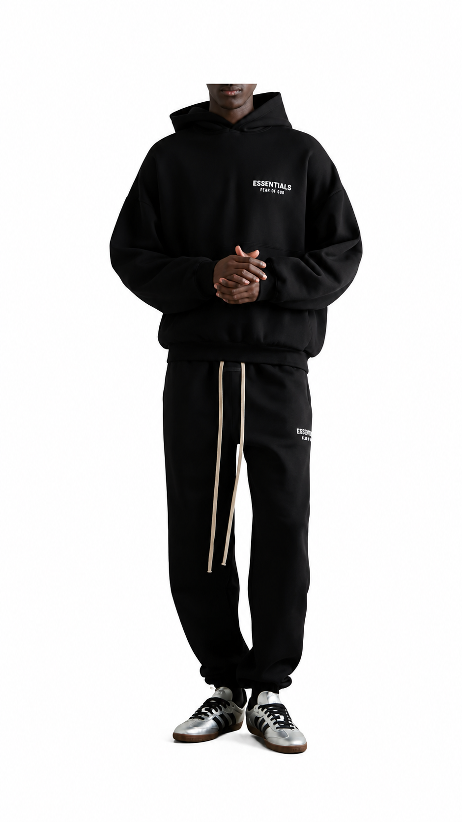 FEAR OF GOD ESSENTIALS BLACK TRACKSUIT (FW24)