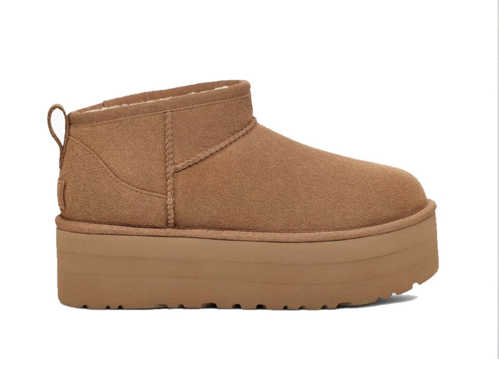 UGG Classic Ultra Mini Platform Boot|Chestnut|Size 6UK|🏴
