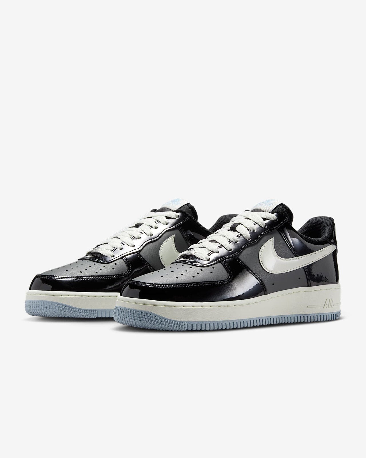 Nike Air Force 1 Low Black Armory Blue Iron Grey New ⚪️☑️