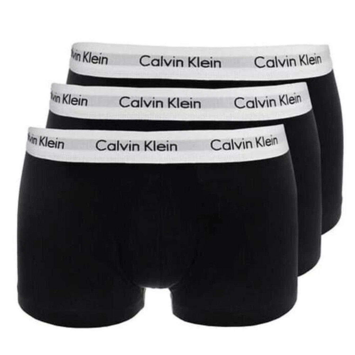 Calvin Klein Men's 3 Pack Trunks Cotton Stretch Boxer Shorts Black & Multi Color - New 🏴