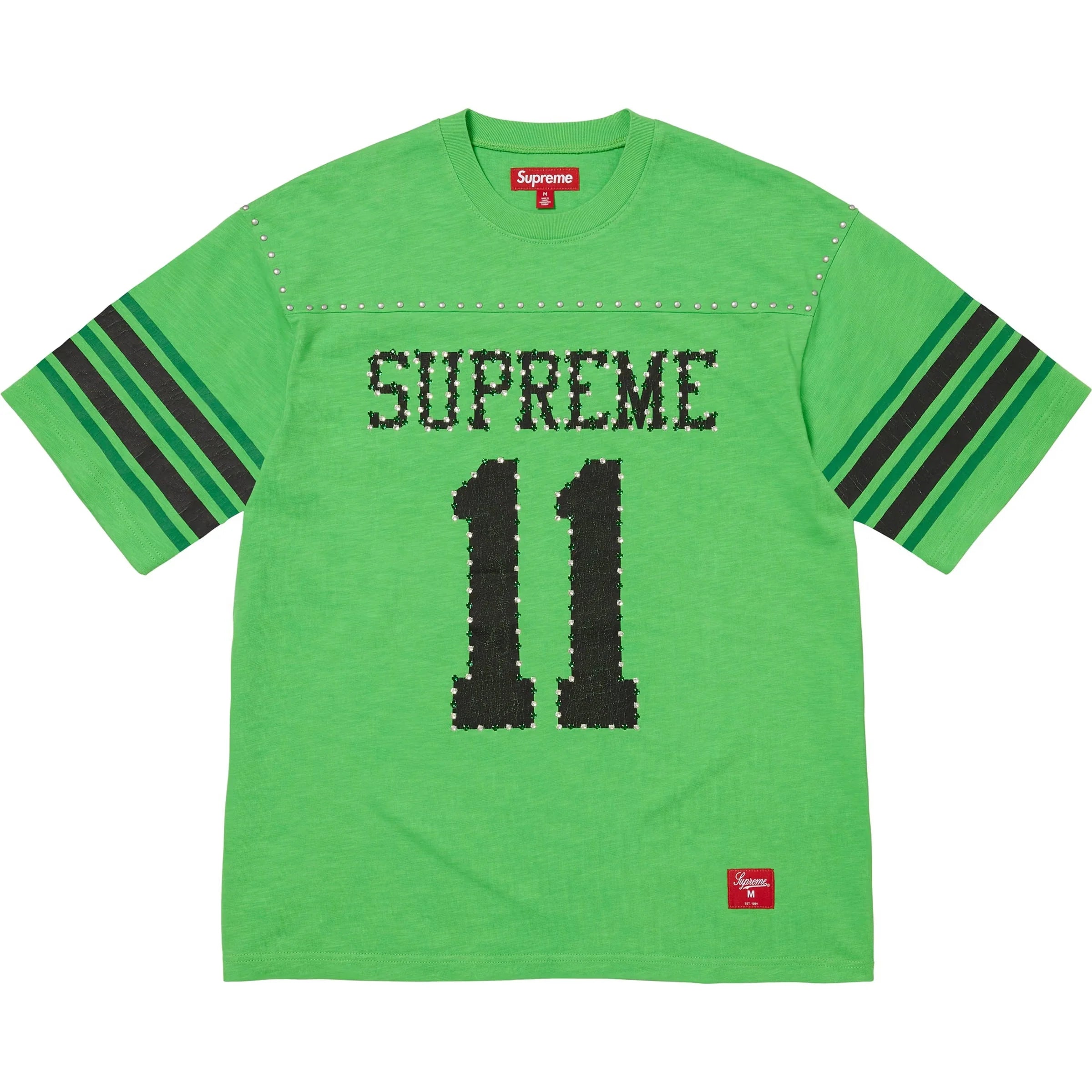 Supreme Studded Football Top Green Size Small✔️