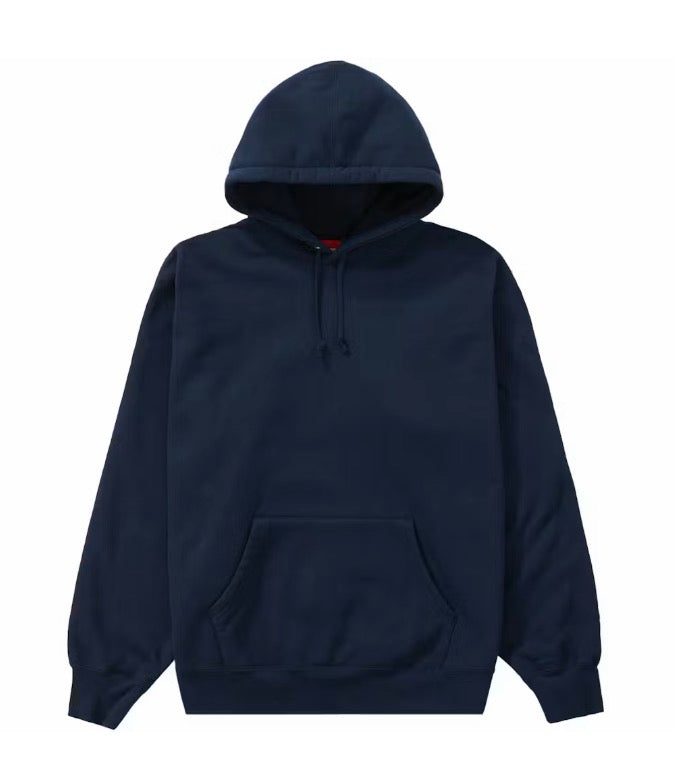 Supreme Satin Appliqué Hoodie - Navy 🆕