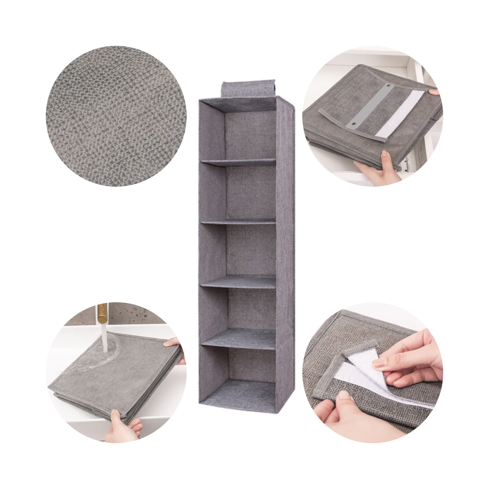 Tidy Hanging Storage Bag Multi-Purpose Wardrobe Shelf for Clothes & Shoes - New 🏴