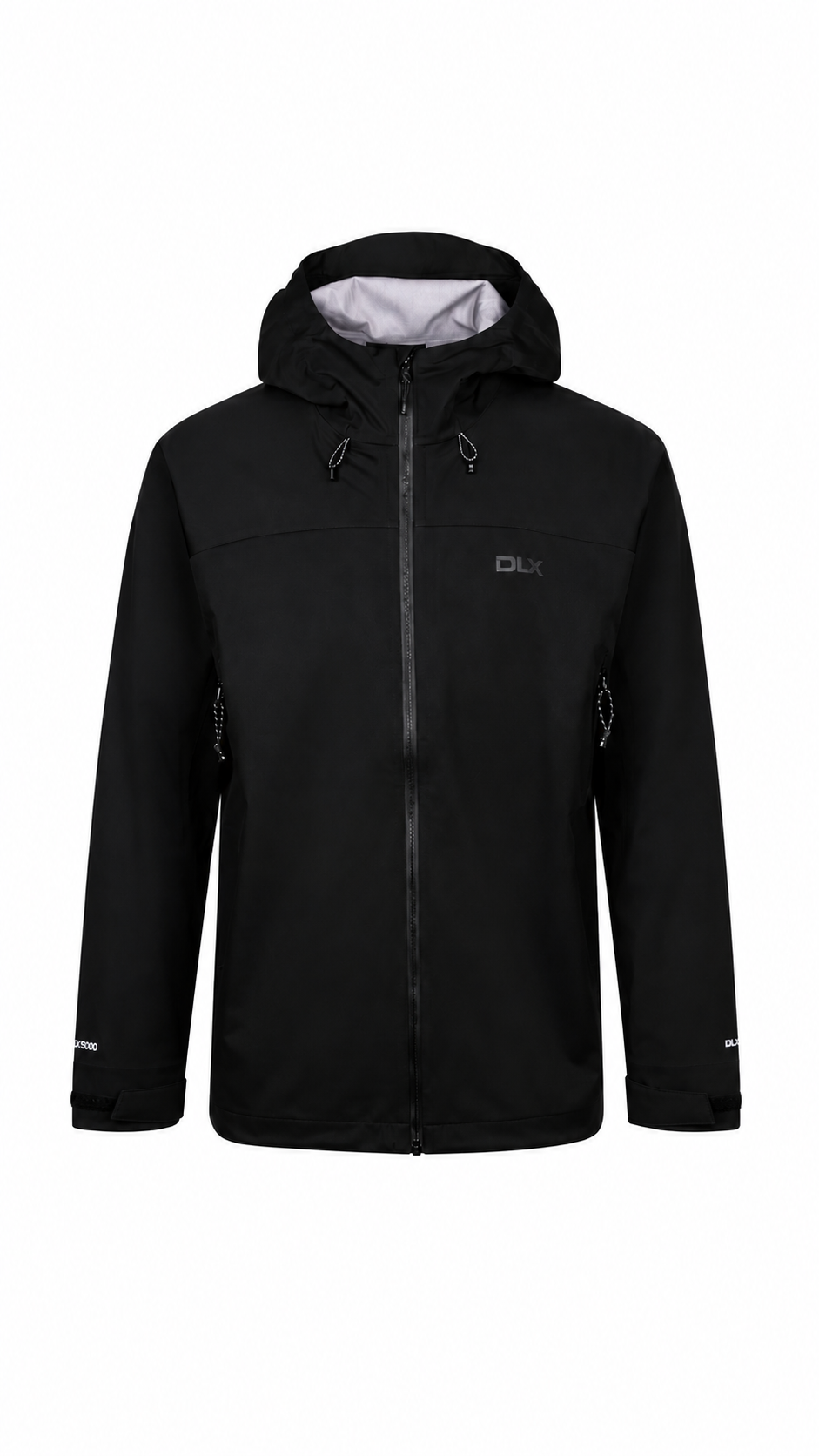 DLX Mens Waterproof Jacket with Stretch Fabric and Grown On Hood - Johannes - Authenticity Guaranteed