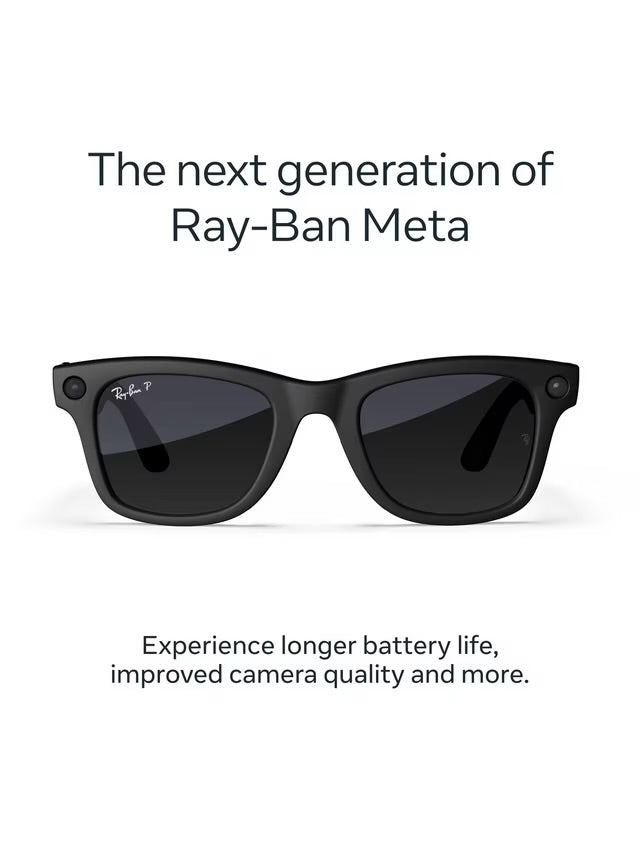 RAY-BAN Meta Wayfarer (Gen 2) Glasses - Matte Black, Large - new/opened 🏴