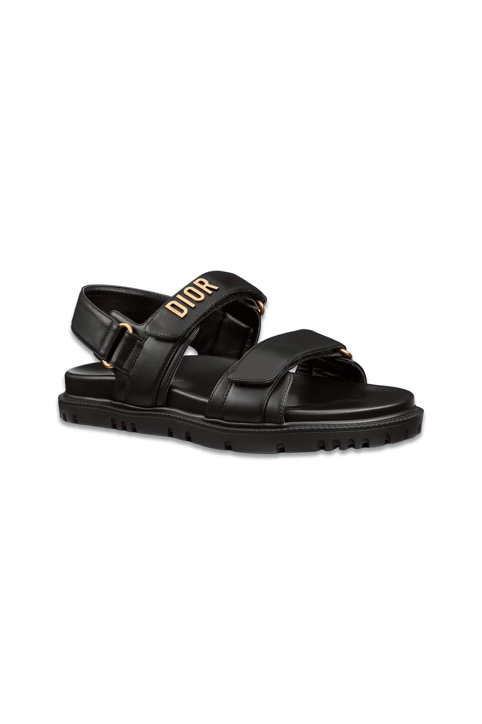 Chanel Black Quilted Leather Dad Sandals - UK 5.5