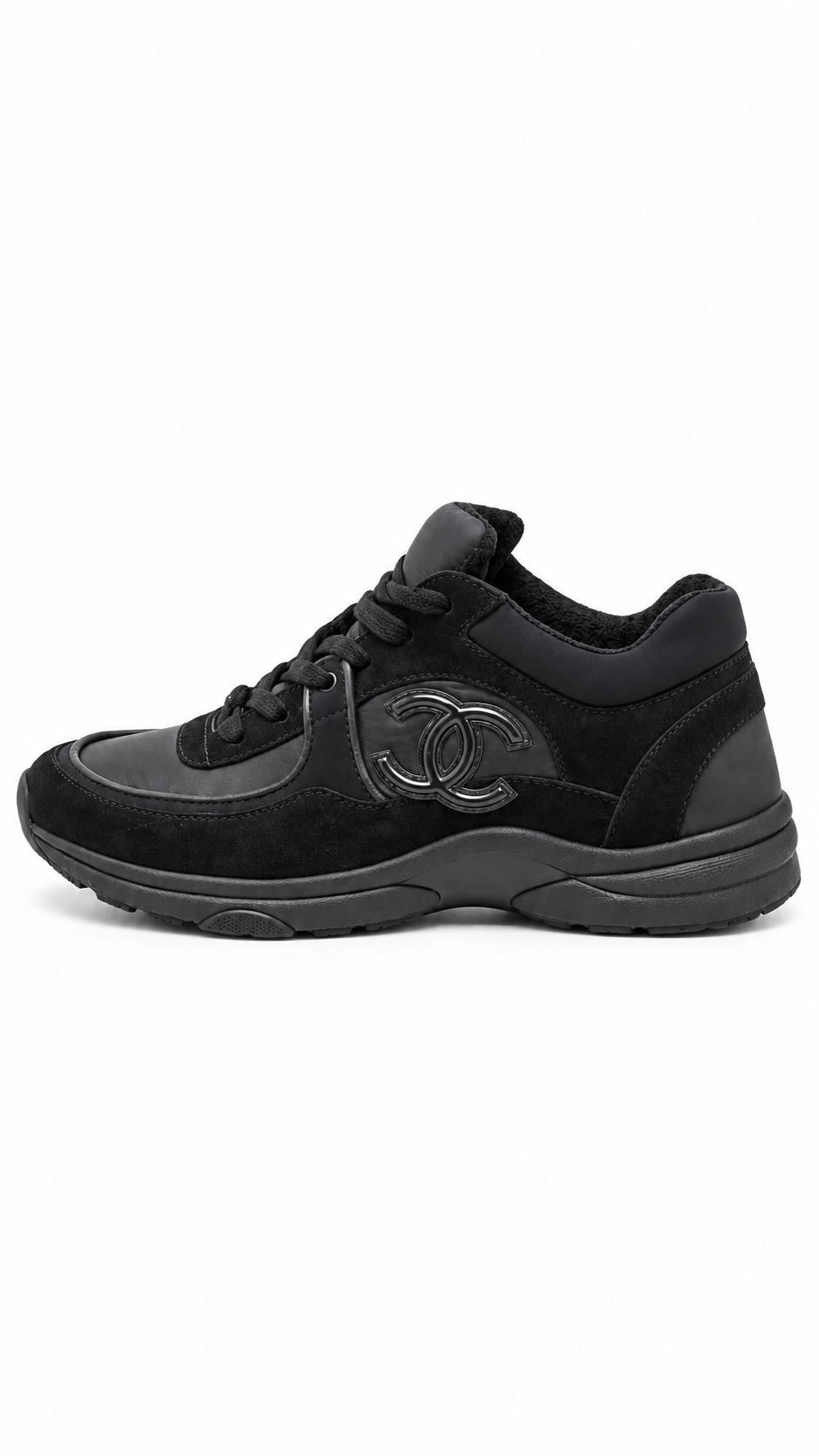 Chanel Black suede CC - Authenticity Guaranteed