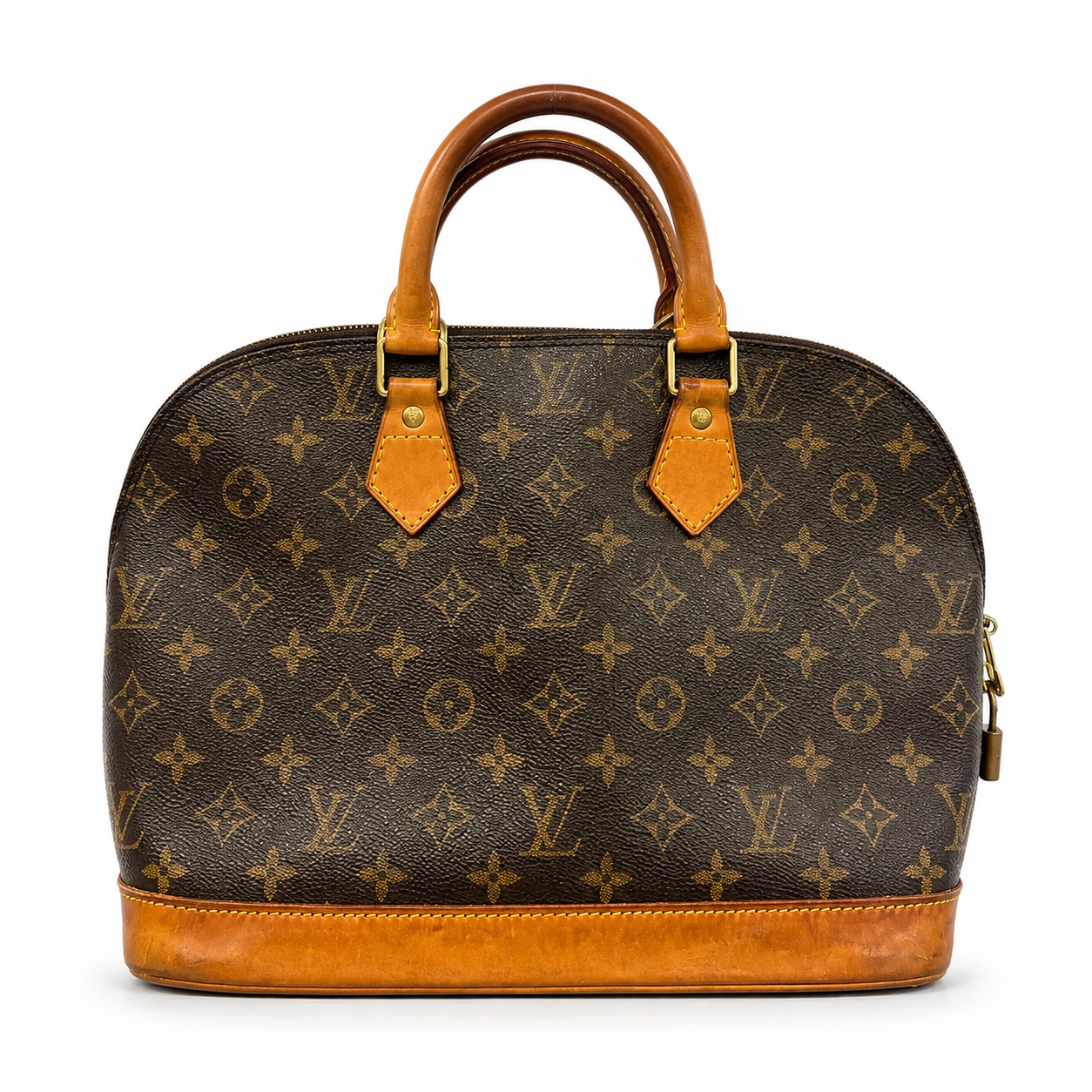 Louis Vuitton Women's Monogram Alma PM Handbag Brown - Authenticity Guaranteed