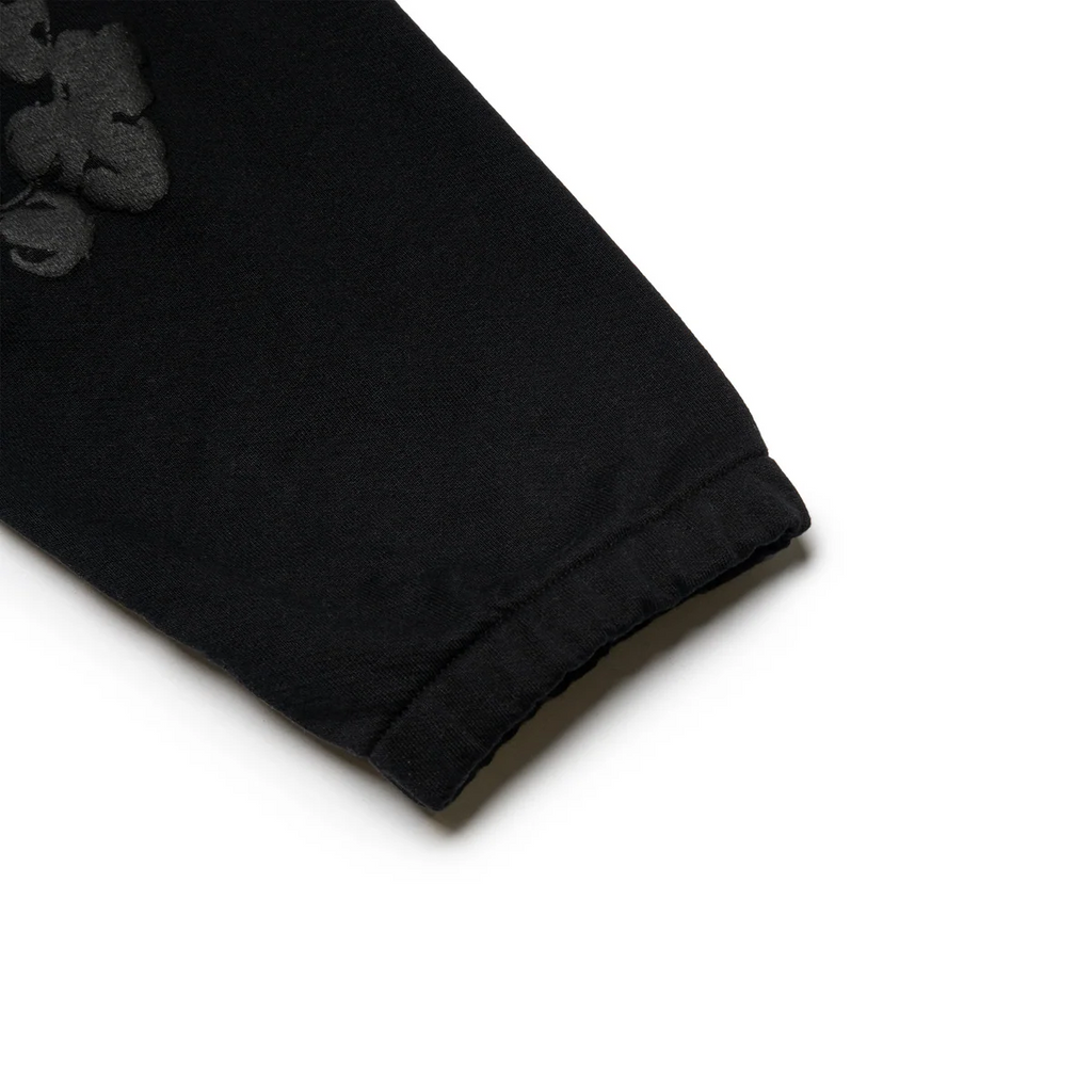 Denim Tears Cotton Wreath Black Monochrome Sweatpants