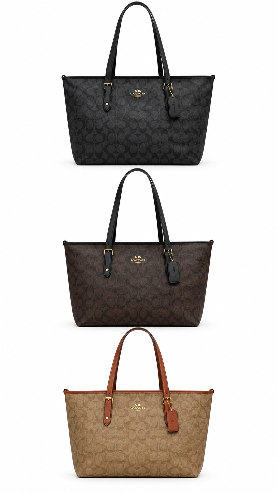 Coach City Tote Bag Signature Canvas