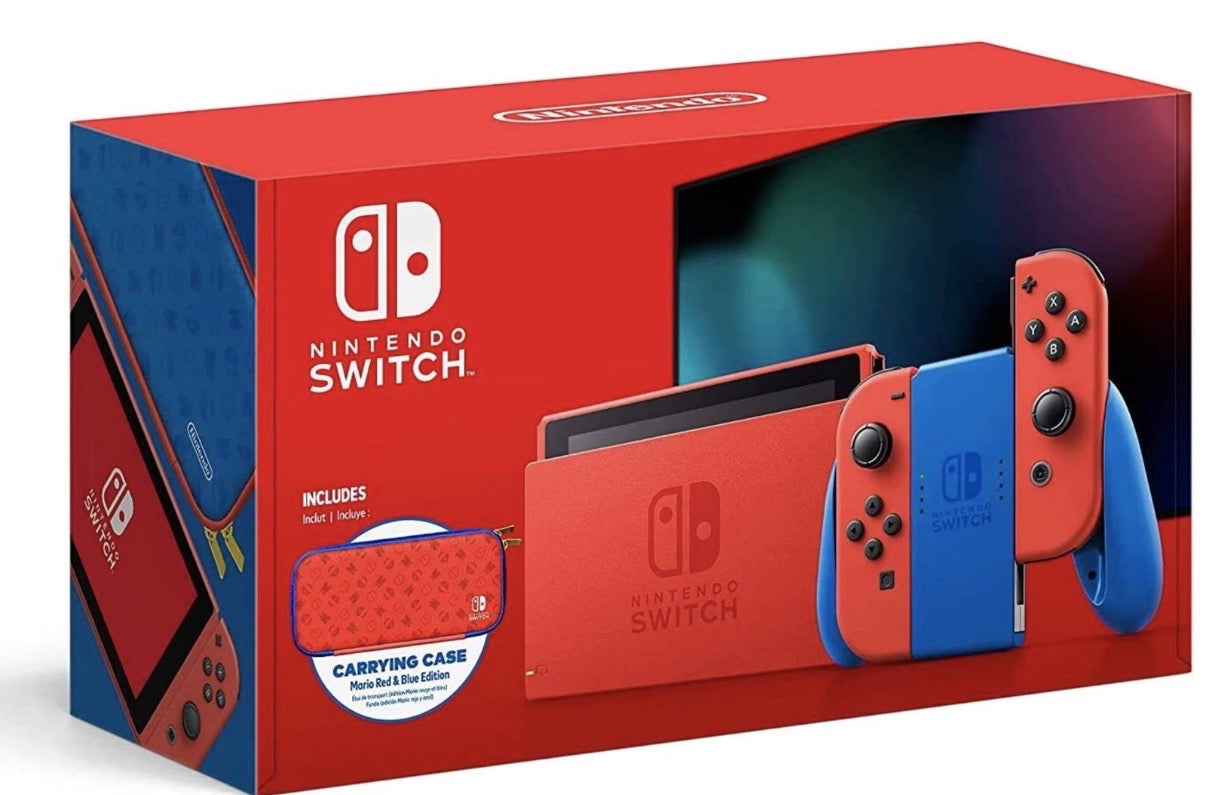Nintendo Switch Mario Red & Blue Limited Edition Console🏴
