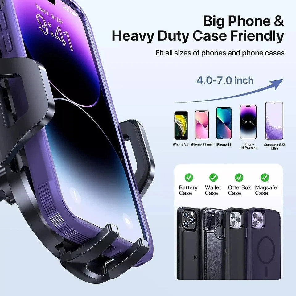 Car Phone Holder Universal Mount Mobile iPhone Windscreen Dashboard or Air Vent - New 🏴