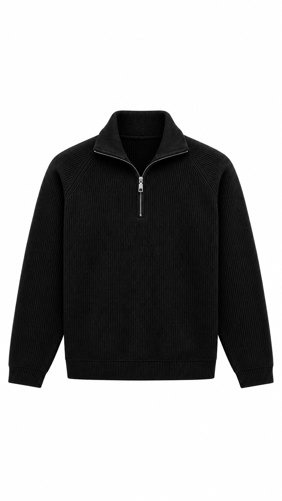 The Row Cashmere Half-Zip Sweater