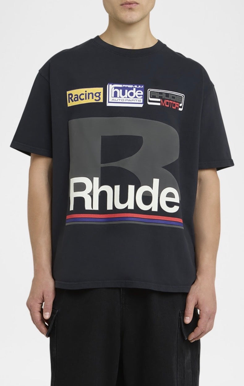Rhude Black Petrol Patch T-Shirt - M