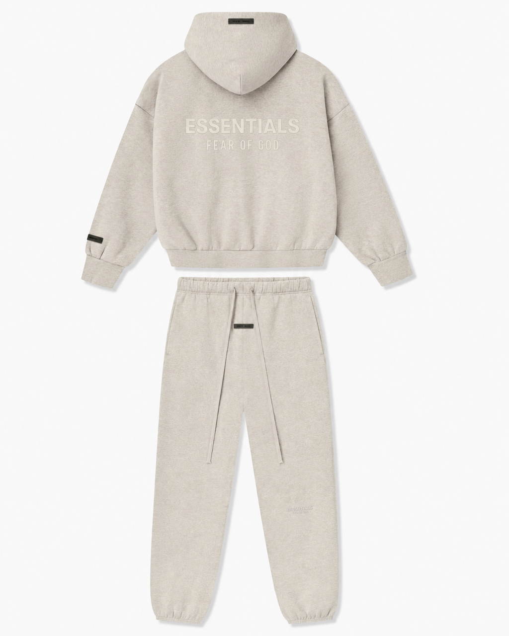 Fear Of God Essentials Classic Heather Stone Zip-Up Tracksuit (SS25)