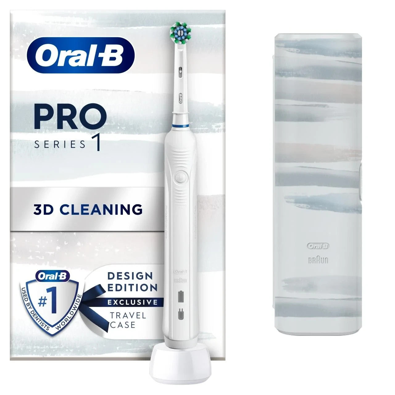 Oral B Pro 1, 680 Cross Action Rechargeable Electric Toothbrush with Travel Case - new 🏴